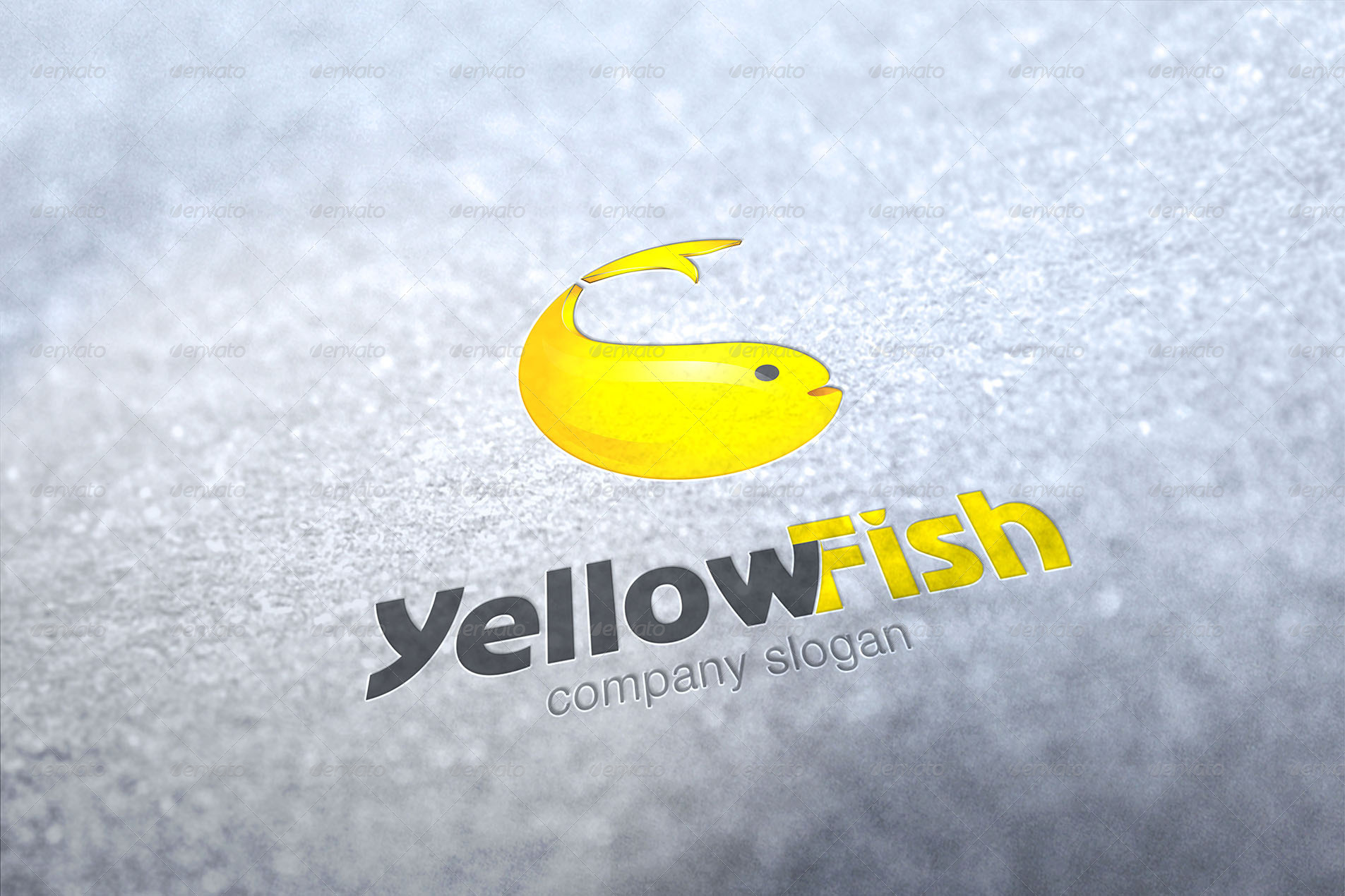 Yellow Fish Logo Template by CreativeW0rk GraphicRiver